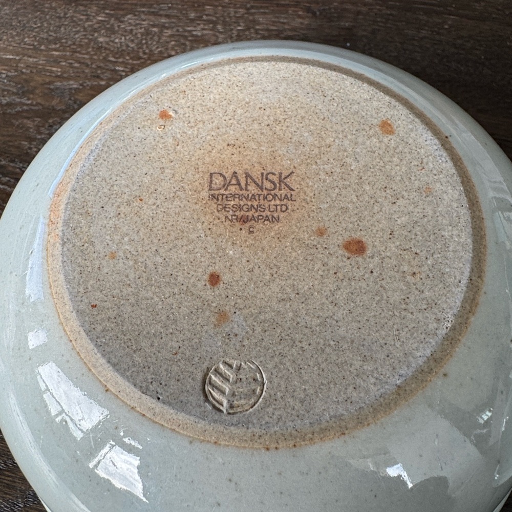 Vintage Dansk BLT Blue Stripe Stoneware Bowls – Set of 2 – Japan/Niels Refsgaard - Picture 3 of 10